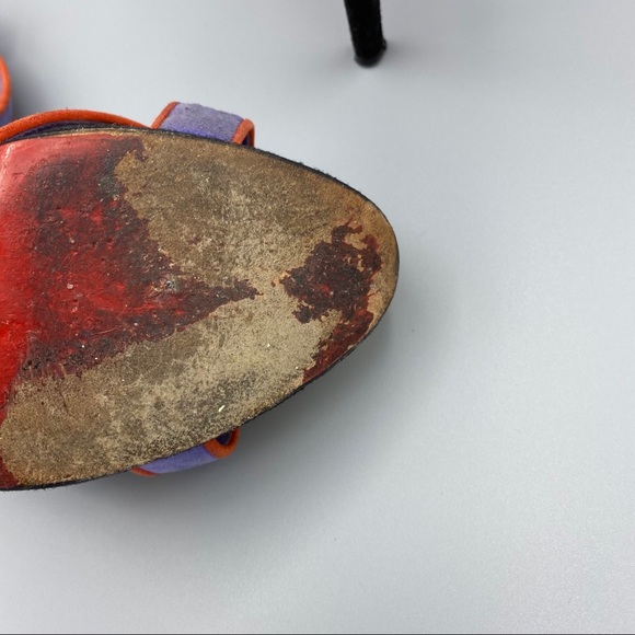 Christian louboutin suede colorblock sandals 36.5 - Picture 10 of 11